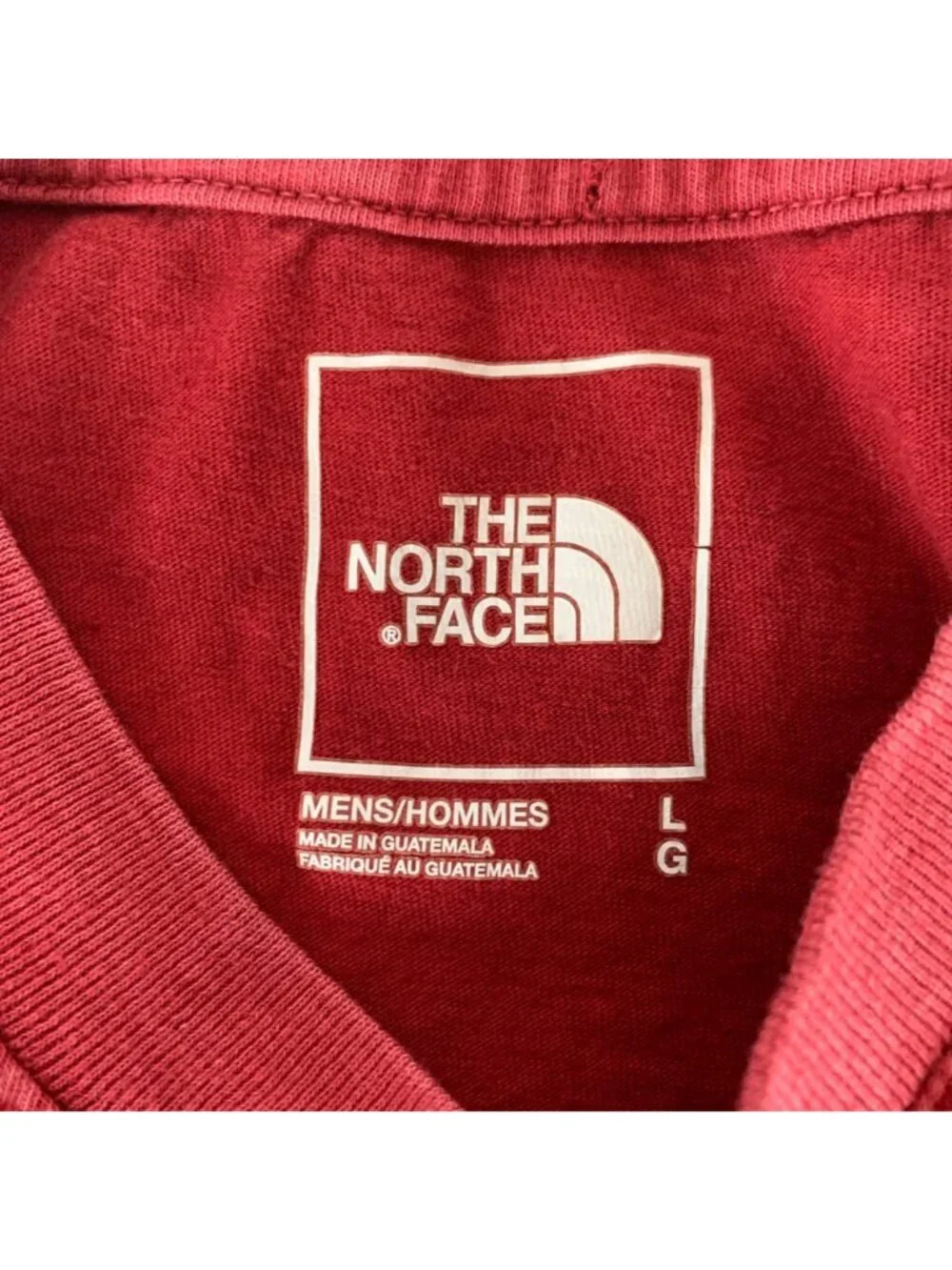 The North Face Red Short Sleeve Crewneck Shirt Mens Large